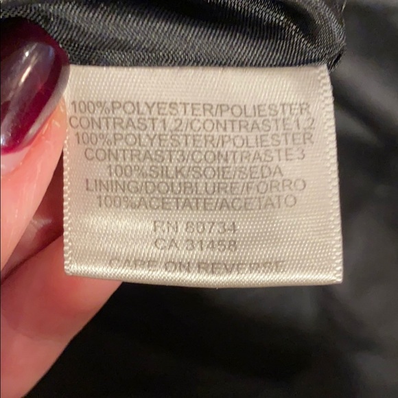 BCBGMaxAzria taffeta beaded dress in black sz 4 - Picture 8 of 9